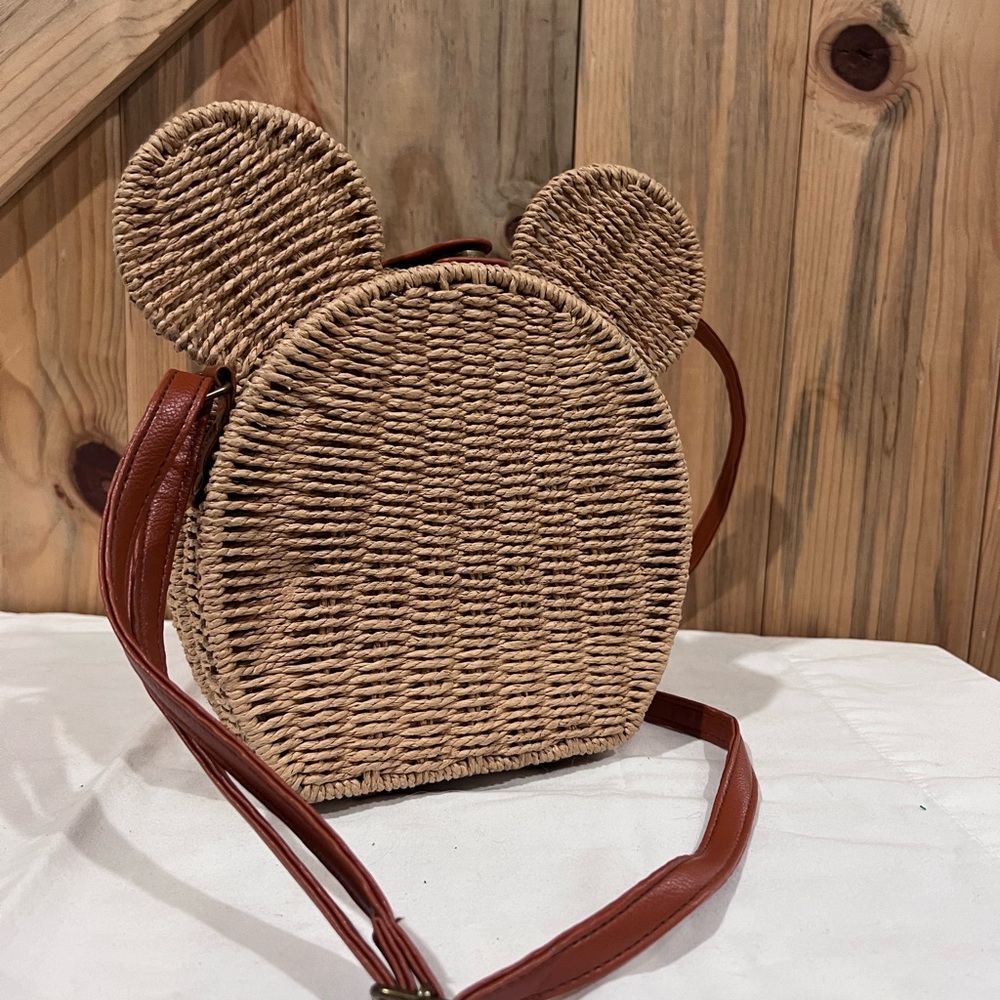 Mickey Mouse Wicker Purse